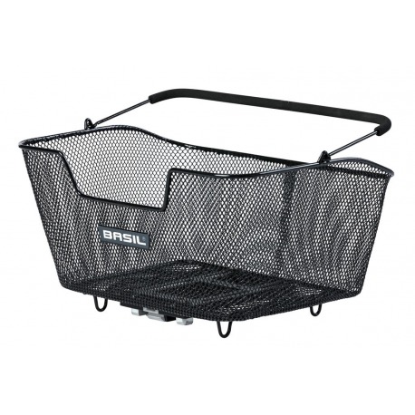 Basket-RT Basil Base M Mik 30x43x23 cm, noir, maille étroite