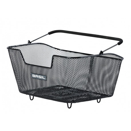 Panier-RT Basil M Multi-System 30x43x23 cm, noir, maille étroite