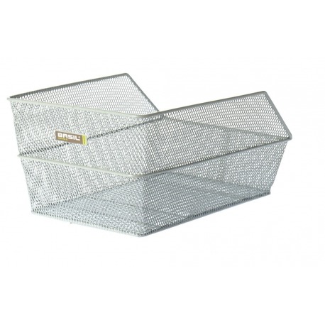 Panier arrière Basil Cento p. sac 39x24x21cm, argent, maille étroite