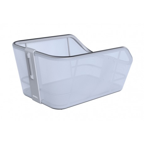 Panier arrière Basil Cento WSL 46x34x25,5cm, bleu argent, maille étroite