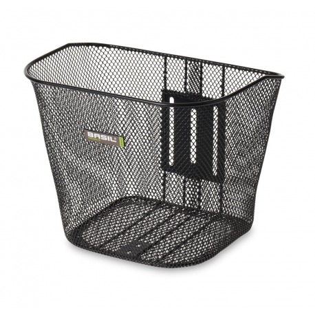 Panier avant Basil Bremen 34x25x28 cm, noir, maille étroite