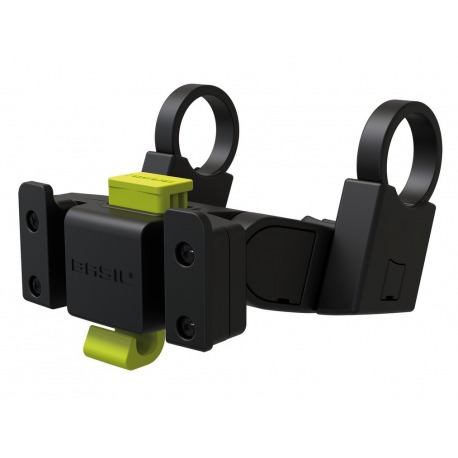 Support Basil pour panier RD Klickfix pour fixation au guidon Ø 22-31,8mm, noir
