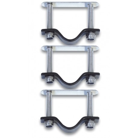 Fixation pour paniers en osier inox argenté