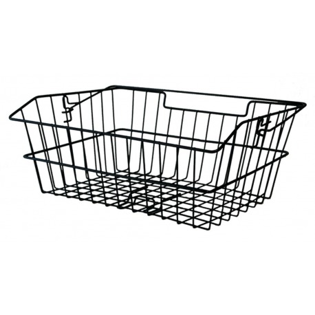Panier RT PVC 39x30x17cm, noir, maille large