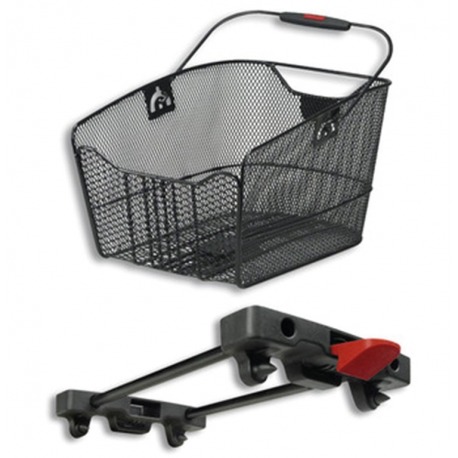 Panier-RT Klickfix City-Max p. Rackt 23x22,5x36 cm maille étroite, noir