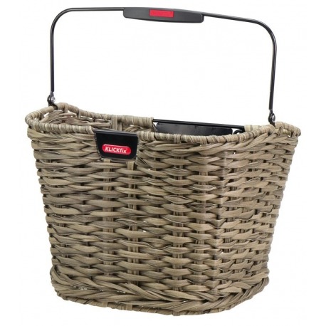 Panier-RD Klickfix Structure marron 34x25x27cm, tissé, sans adaptateur, 16 L
