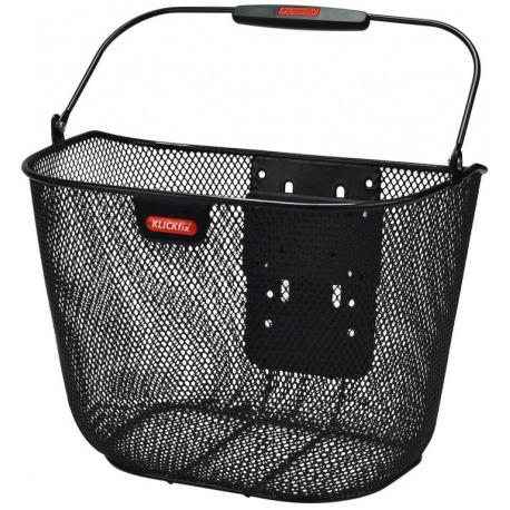 Panier RD Klickfix Uni Plus noir tissé serré, réglable en hauteur