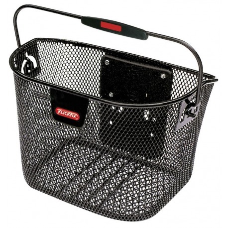 Panier avant Klickfix Mini 29x20x19 cm noir maille étroite