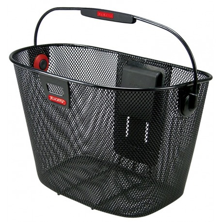 Panier DR, Klickfix Unilux, maille étroite noire