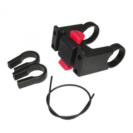 Adaptateur de guidon KLICKfix noir, pour Ø 22-26 et 31,8 mm