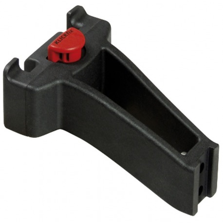 Adaptateur de guidon Klickfix pour tube de direction noir, pour roues à base filetée
