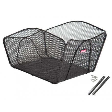 Panier arrière Un`x Rosario 44x33x21cm, noir, maille étroite