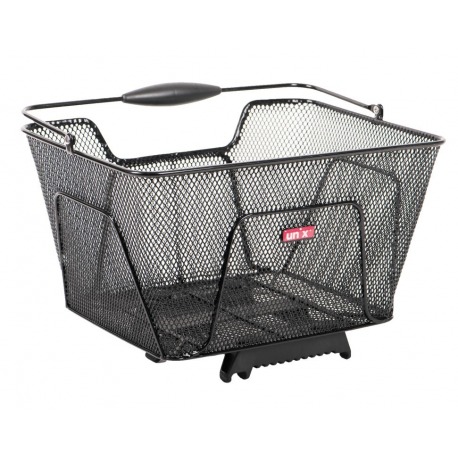 Panier arrière Un`x Reano TopKlip noir 41x30x21cm maille étroite