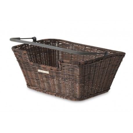 Panier arrière Basil Capri Flex 40x31x18cm, marron, osier, osier fin