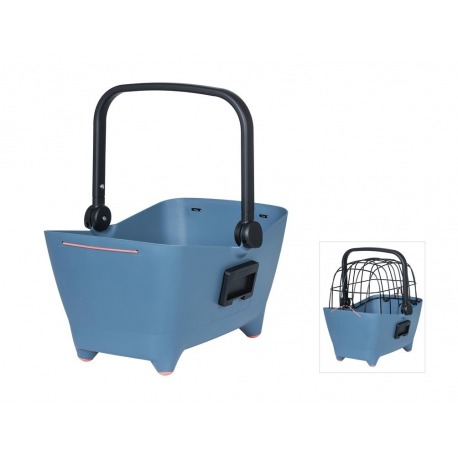 Panier pour animaux de compagnie RD Basil Buddy denim délavé inkl. Système KF