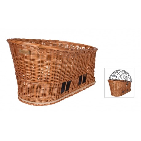 Panier RT pour animaux de compagnie Basil Pasja M couleur naturelle, système MIK inclus