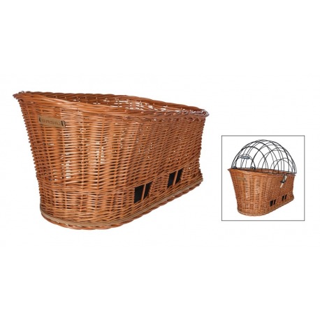 Panier RT pour animaux de compagnie Basil Pasja L couleur naturelle, système MIK inclus