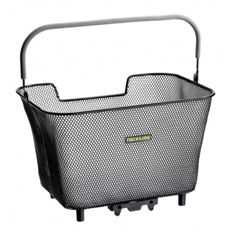 Panier système Racktime Baskit petit noir, avec adaptateur Snapit