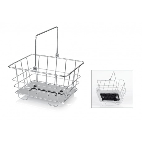 Panier porte-bagages en aluminium XLC adapté au système CarryMore