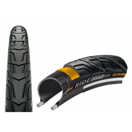 Continental Ride City Tire Wire 28x1 3/8x1 5/8"37-622 noir/noir Reflex