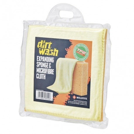 Kit de nettoyage Weldtite éponge de nettoyage et chiffon en microfibre