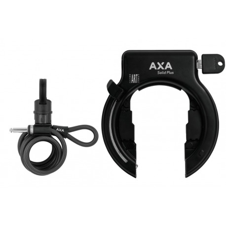 Antivol de cadre Axa Solid Plus noir avec Newton PL150