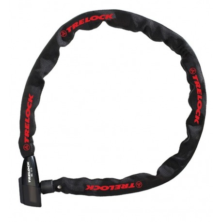 Chaîne antivol Trelock 110cm, Ø 4mm BC 115/110/4, noire, sans support