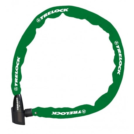 Chaîne antivol Trelock 60cm, Ø 4mm BC 115/60/4, verte, sans support