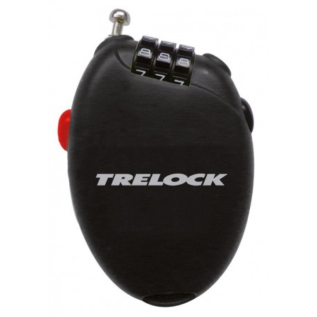 Câble antivol combiTrelock 75cm,Ø1,6mm RK 75 Pocket,amovible,noir,sans support