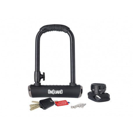 Serrure U Onguard Brute STD 8001X 115 x 202mm, Ø16.8mm, avec support