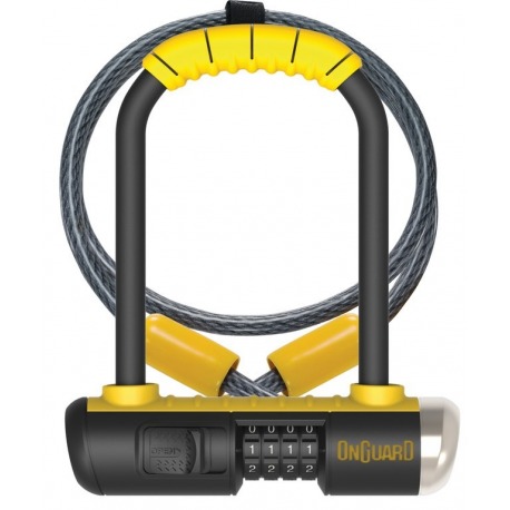 Antivol U Onguard Bulldog Mini DT 8015C 90 x 140mm, Ø 13mm, avec support
