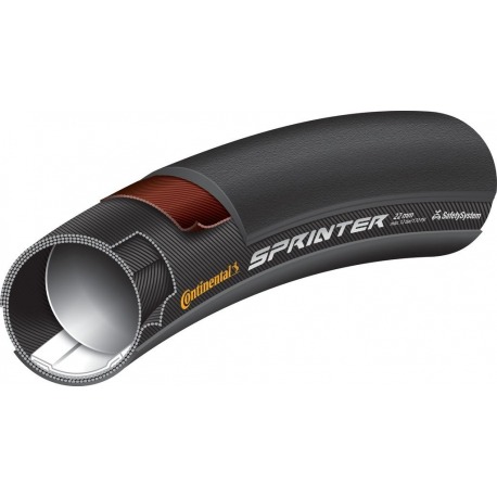 Continental Sprinter Boyau 28"x22mm (27x1") noir/noir