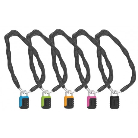 Chaîne antivol Combo Onguard Neon 8245 1200xØ10mm, Ø 8mm, couleurs assorties UV 6