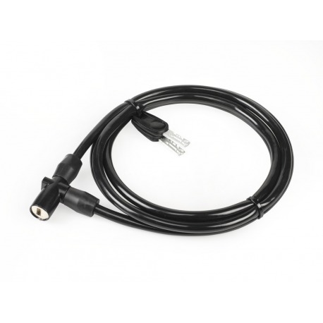 Câble antivol XLC 180cmxØ 8mm, noir, min. UV10