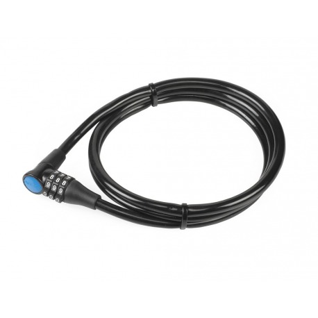 XLC Câble antivol combiné 120cmxØ 8mm, noir, min. UV10
