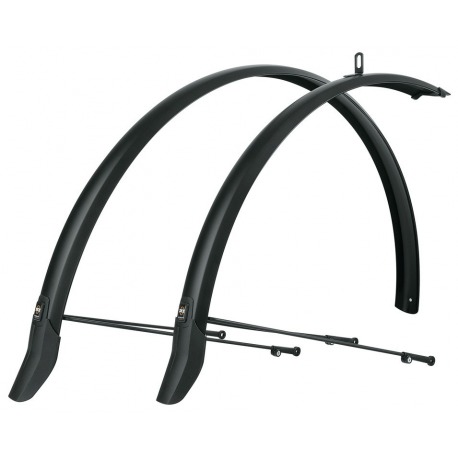 SKS Trekking Mudguard 28" BluemelsP. 45mm, noir mat, sans contact