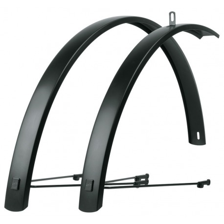 SKS 28" EDGE AL 56 Garde-boue Trekking 56 mm, aluminium, noir mat
