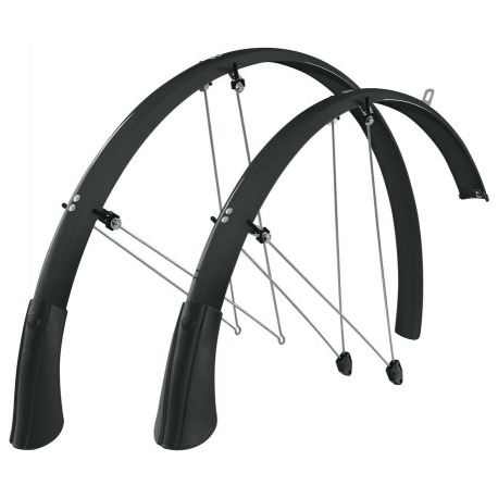 SKS Trekking Mudguard 28" Longboard 45mm, noir