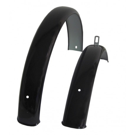 Universal Fender Set 16" noir, sans bases, acier
