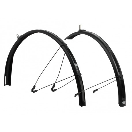 Set de garde-boue Paragon C40 noir 40mm pour vélos City/Trekking