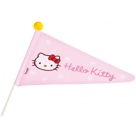 Drapeau fendu double face Hello Kitty
