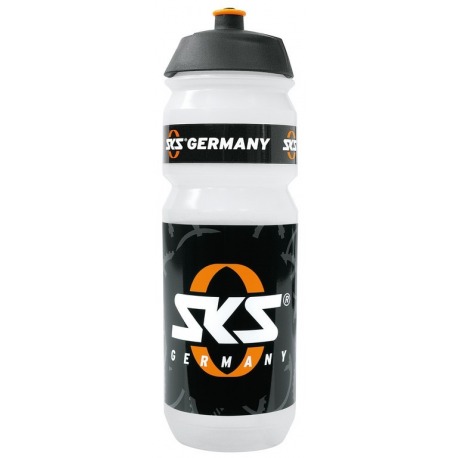 SKS Grande bouteille en plastique 750 ml, transparente avec logo SKS