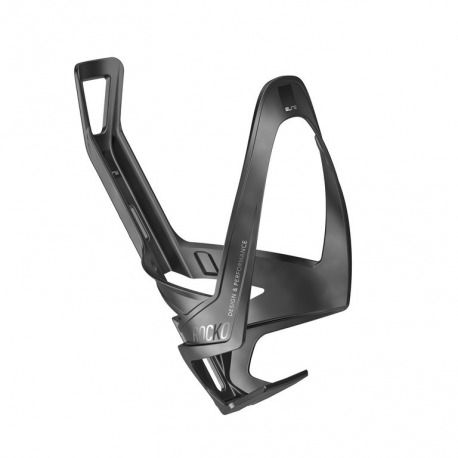 Porte-bidon en carbone Elite Rocko, noir mat