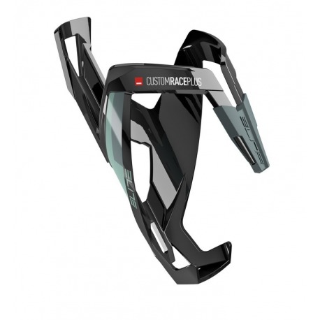 Porte-bidon Elite CustomRacePlus noir brillant/vert