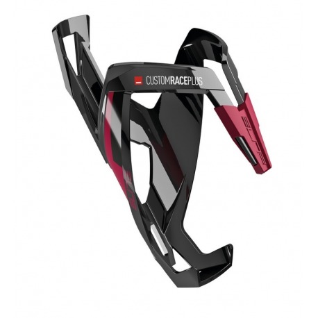 Porte-bidon Elite CustomRacePlus Noir brillant/Amarante