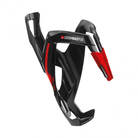 Porte-bidon Elite CustomRacePlus Noir brillant/Rouge