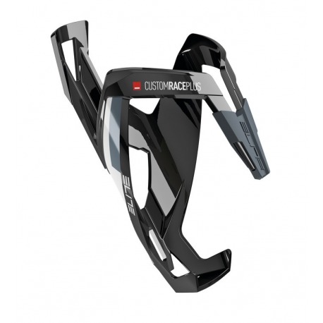 Porte-bidon Elite CustomRacePlus noir brillant/blanc