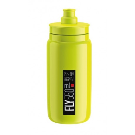 Bidon Elite Fly 550ml, jaune fluo/noir