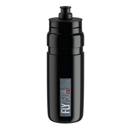 Bidon Elite Fly 750ml, noir/gris