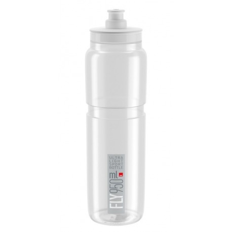Bidon Elite Fly 950ml, transparent/gris